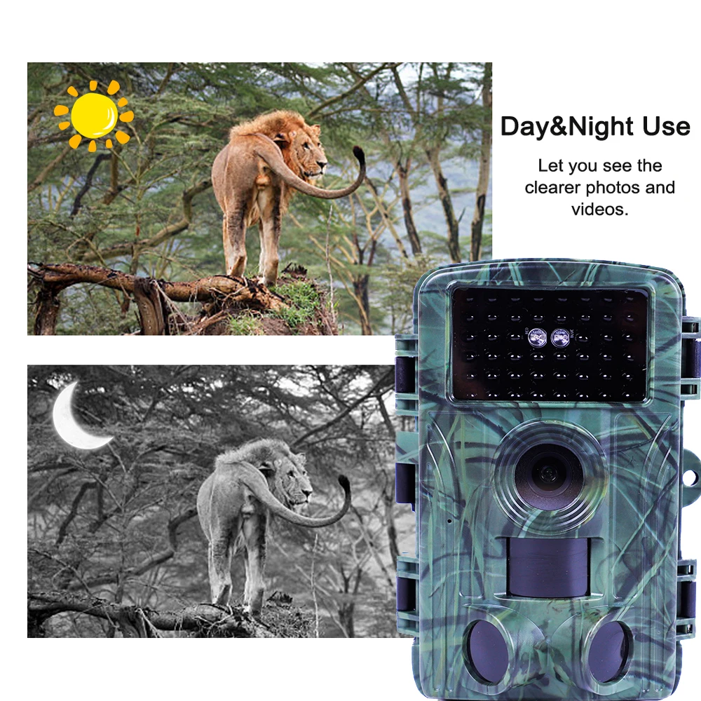 Outdoor Wireless 4K 60MP 30MP Shooting Wildlife Wifi Trail Camera Night Vision 2.0 Inch WiFi Connection Trail Hunting Camera