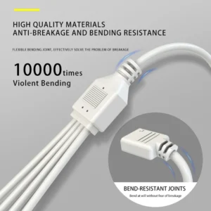 COOLMOON Gen 2 ARGB Splitter 5V 3 Pin 1 to 4/3/2 Universal Mainboard ARGB Extension Cable with Adapter Pin For Mainboard DIY