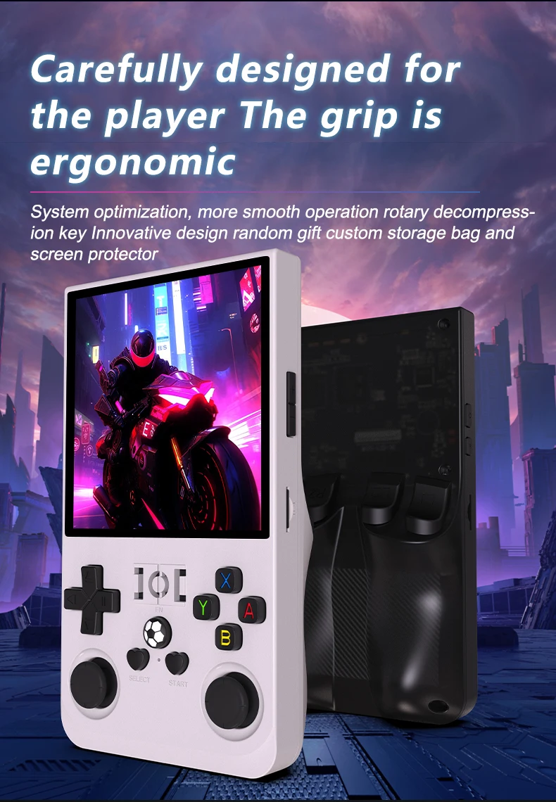 Open Source R36MAX Retro Handheld Video Game Console RK3326 Chip 64/128G Portable Pocket Game Player 4‘’HD Screen Game Console 9 kf Sdc19b3534f164d9d81ecaa29a400d12c0