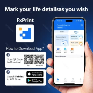 kf-Sdea331dded954b178235940c8b9365051 Portable A4 Thermal Printer Bluetooth Photos PDF Document Printing Machine Folded Rolls Paper For Office Work Home School Travel