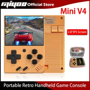 MIYOO MINI V4 Portable Retro Handheld Game Console 2.8''Inch IPS Screen Video Game Consoles Linux System Classic Gaming Emulator