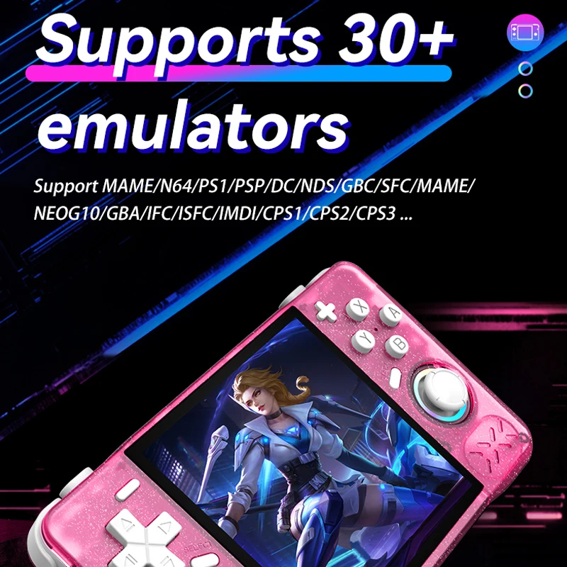 Open Souce XF40H Retro Handheld Game Console Linux 4.0 IPS Screen Supports WiFi Glowing Rocker Portable Pocket Video Game Player