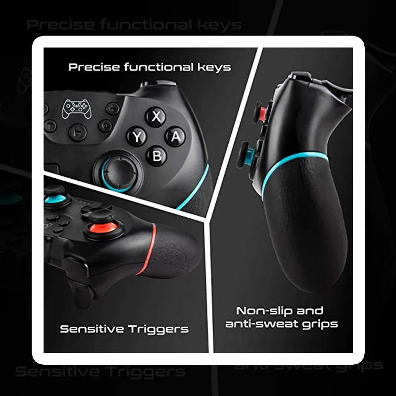kf-Se235af0ee14843b89c899c098ca67269i DATA FROG Wireless Controller Compatible-Nintendo Switch Adjustable Turbo with 6-Axis Vibration Gamepad For PC/NS Lite Console
