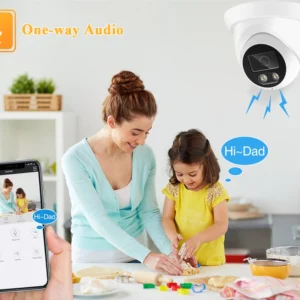 New 4K 8MP IP Camera Audio Outdoor POE H.265 Onvif Wide Angle 2.8mm AI Color Night Vision Home CCTV Video Surveillance Security