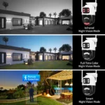 ASECAM 12MP 6K Wifi Camera 8X Zoom Dual Screen Ai Human Detect Auto Tracking CCTV Outdoor Security Surveillance Camera iCSee