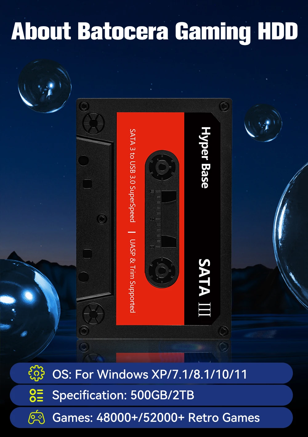 Batocera.Linux 35 2TB Gaming HDD Portable Game Hard Drive with 52000+ Games for PS3/PS2/Wii/WiiU/N64/MAME/SS for PC/Laptop/Mac 3 kf Se9702c881fd2406eb64742171fe12eebp