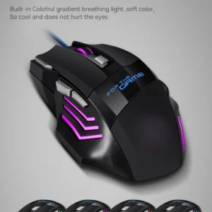 1 PC ITLY New Hyperspeed USB Gaming Mouse RGB Backlit Ergonomic Game Mice 7D Esports Wired Mouse for Laptop PC Gamer