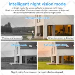 3MP WIFI IP Cameras Outdoor Surveillance Video Human Detection CCTV Security 4X Digital Zoom Wireless Monitor Audio Night Vision