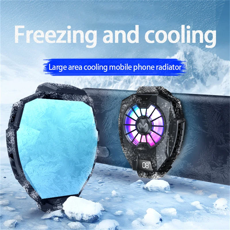 MEMO DL05 4-7 "Universal Digital Display Mobile Phone Radiator Cooler FL05 Rechargeable Mobile Phone Cooling Fan Game Cooling 3 kf Sf2fbc0c46044429aa9977b7f41cd106aI