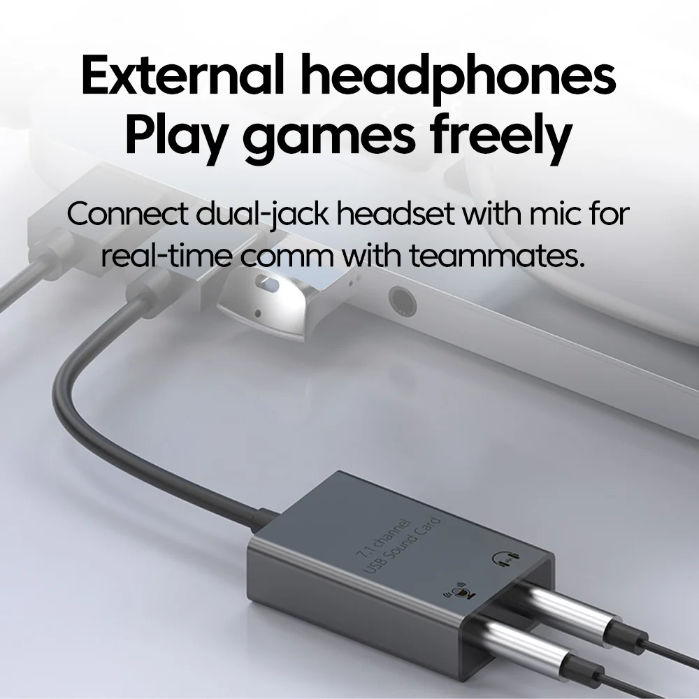 External USB Sound Card USB/Type C to 3.5mm Jack Audio Cable Adapter Microphone Speaker Headphone Sound Card For Laptop MacBook