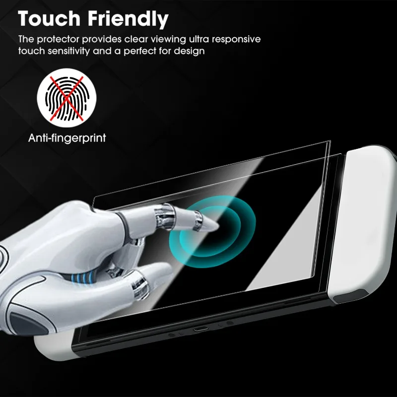 Screen Protector for Nintendo Switch2 Easy Installation Tempered Glass Film Anti-Scratch Protective Film for Switch2 Accessories