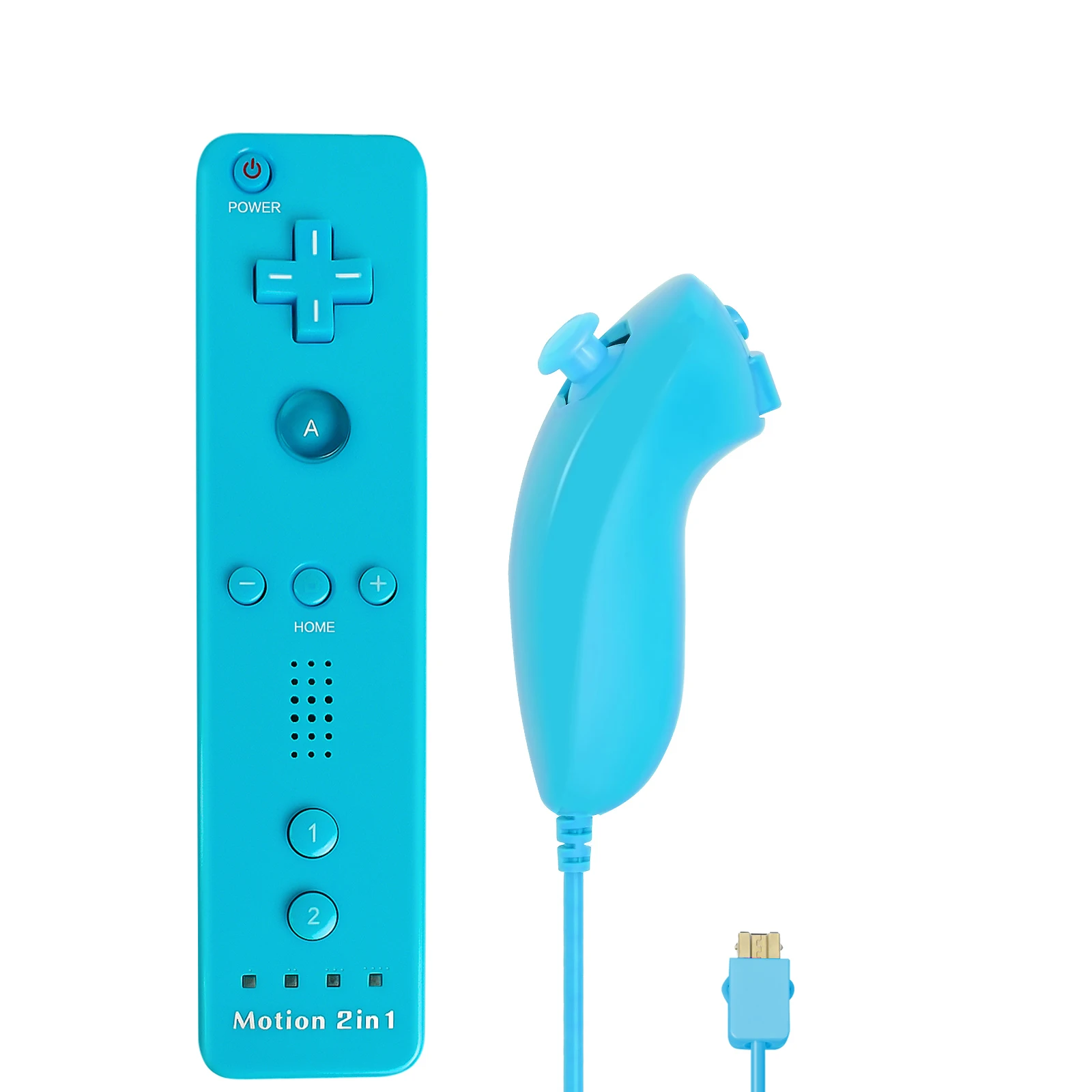 2 in 1 For Nintendo Wii Controller Set Optional Motion Plus Joystick Wireless Remote Gamepad with Silicone Case Video Game 31 kf Sf4634666db6743b9847ebc979da6a405h