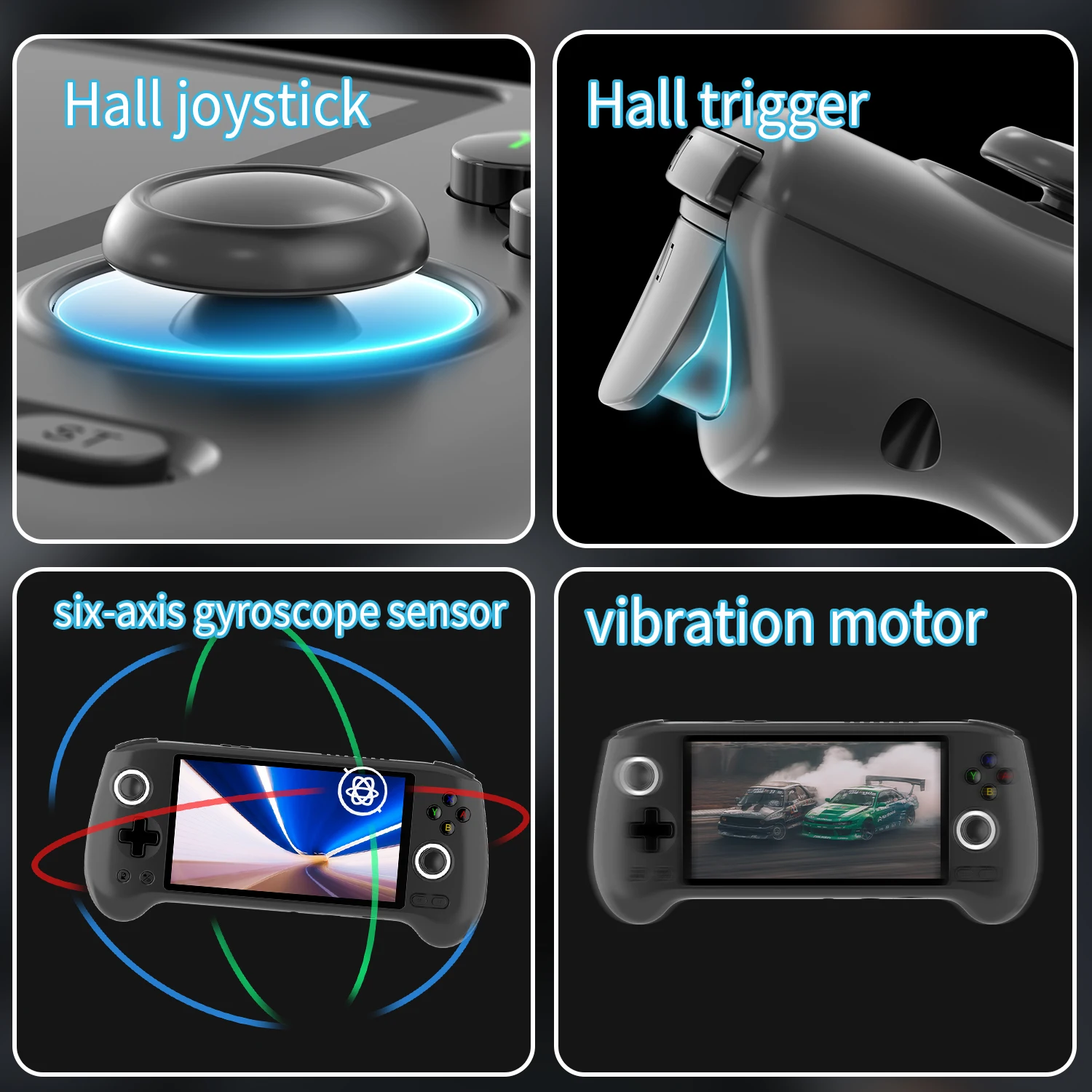 ANBERNIC RG556 Retro Handheld Games Console 5.48" AMOLED Screen WIFI Android Video Games Player Supports AI Assistant Streaming 12 kf Sf6178cc0b20345e2b06dff793f1171b9m