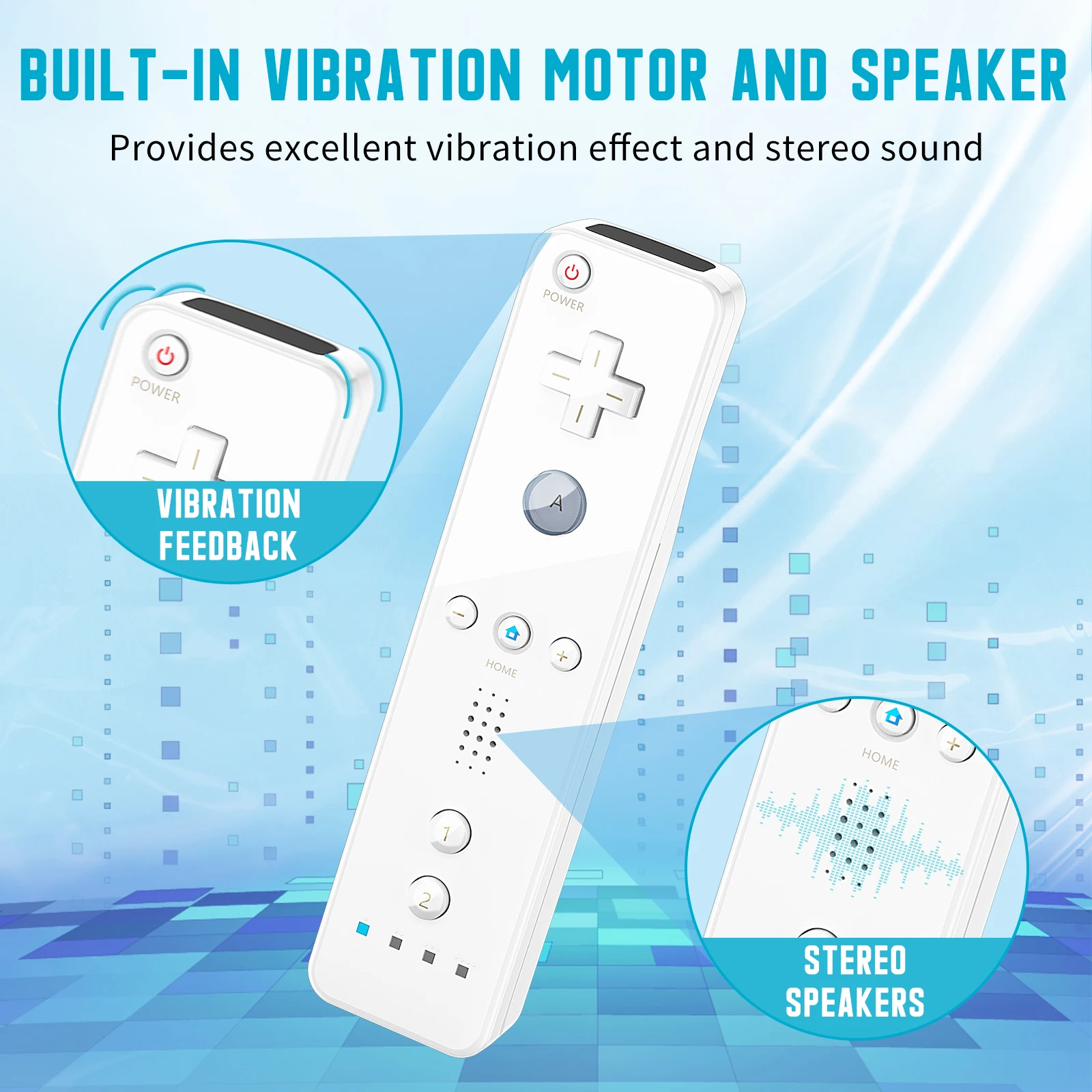 2 in 1 For Nintendo Wii Controller Set Optional Motion Plus Joystick Wireless Remote Gamepad with Silicone Case Video Game 5 kf Sf64e8a930efc488d9ffdfde68bdc773e6