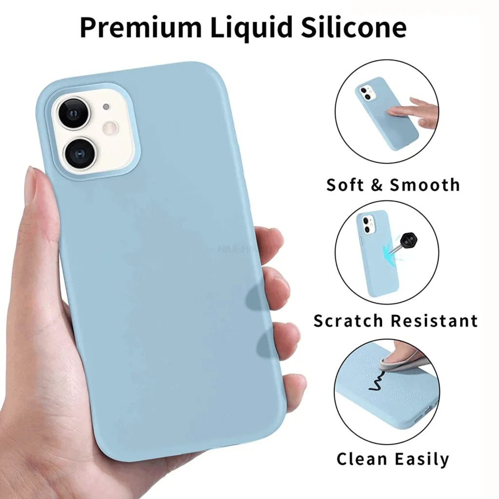 Liquid Silicone Case For Apple iPhone 15 16 14 13 12 11 17 Pro Max 17 Air 16 Plus Phone Original Official Style Protective Cover