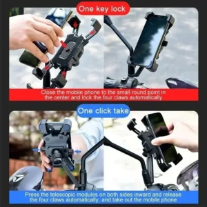 kf-Sfac90dde945e4798b0d741b15ee674fcf Motorcycle Bike Phone Mount 360° Rotatable Phone Holder for Mountain Bike Moto Motorcycle Stand Bracket Non-slip Cycling