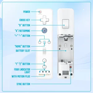 kf-Sfe1ae382e0ca4ad8a248c704c22f949aN 2 in 1 For Nintendo Wii Controller Set Optional Motion Plus Joystick Wireless Remote Gamepad with Silicone Case Video Game