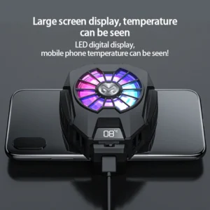 kf-Sfe973c8e5652420b90df9db92ecf8bd4j MEMO DL05 4-7 "Universal Digital Display Mobile Phone Radiator Cooler FL05 Rechargeable Mobile Phone Cooling Fan Game Cooling