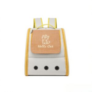 Hello Cat Breathable Front-Loading Cat Carrier Backpack | Lightweight Travel Bag with 360° Ventilation & Safety Design for Cats