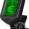 Clip On Guitar Tuner for Acoustic Electric Bass Ukulele Violin - High Accuracy Vibration Sensor with Chromatic Mode