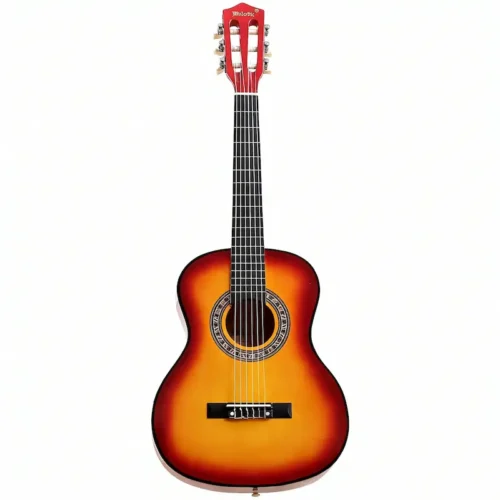 1.1 Melodic 34'' Kids Acoustic Guitar with Bag & Tuner - Wooden 6-String Beginner Guitar for Children Ages 5-10, Sunburst
