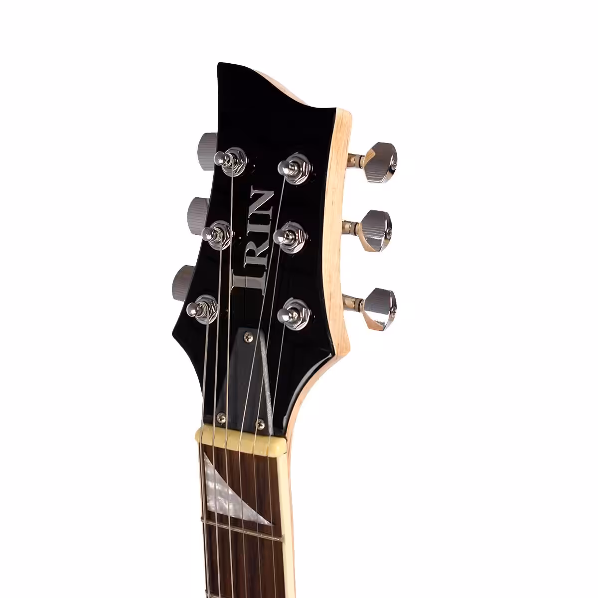 Flame-Shaped Electric Guitar with Rosewood Fingerboard & Tremolo