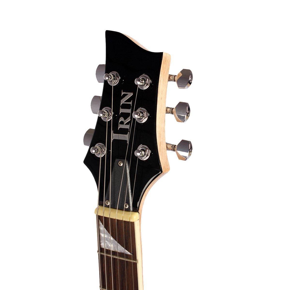 24 Fret Flame Electric Guitar - Single Tremolo Maple Wood Professional Playing Guitar for Beginner Student Adult