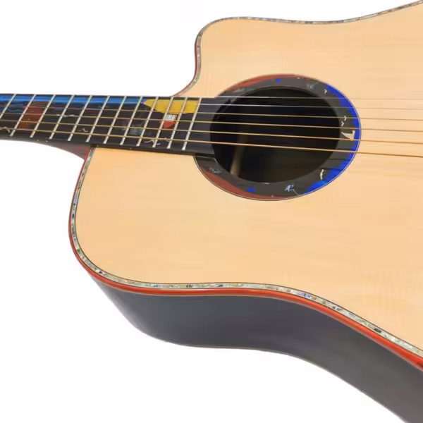 41" Dreadnought Acoustic Guitar – Solid Spruce Top & Rosewood Back