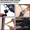 45 PCS Guitar Repair Tool Kit, Professional Setup & Maintenance Kit for Acoustic Electric Guitar Bass Ukulele Banjo