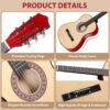 38 Inch Acoustic Guitar Kit for Beginners with Gig Bag, Strap, Strings & Pick, Natural Wood Right-Handed Starter Set