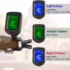 6 Clip-On Tuner for Guitar/Bass/Ukulele/Violin with LCD Display