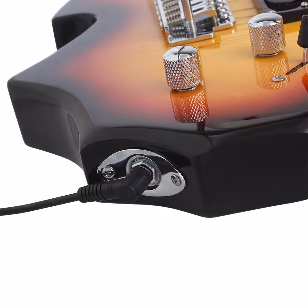 Flame-Shaped Electric Guitar with Rosewood Fingerboard & Tremolo