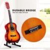 Melodic 34'' Kids Acoustic Guitar with Bag & Tuner - Wooden 6-String Beginner Guitar for Children Ages 5-10, Sunburst