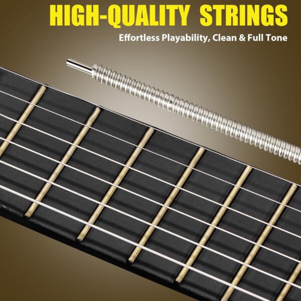 38 Inch Acoustic Guitar Kit for Beginners with Gig Bag, Strap, Strings & Pick, Natural Wood Right-Handed Starter Set