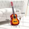 Melodic 34'' Kids Acoustic Guitar with Bag & Tuner - Wooden 6-String Beginner Guitar for Children Ages 5-10, Sunburst