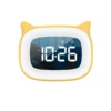 Music LED Digital Alarm Clock with Voice Control and Night Light: 1200mAh Battery Home Table Decoration Desktop Clock