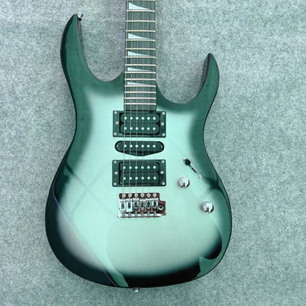 kf-S053ea5c04e34413b9c51452fd10acc18g Classic Style 170 Electric Guitar with Black Circle Silver Finish for Professional Performance and Practice