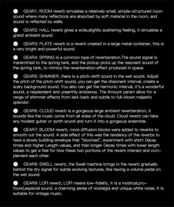 kf-S20bc23bcc68447f983efe7ce29d0210bD M-VAVE Mini Universe: 9 Modes & Room/Shimmer | Ultimate Live/Studio Reverb FX for Guitar/Bass