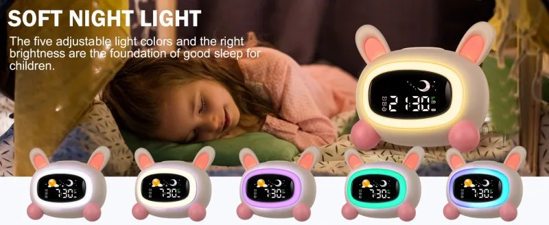 Sleep Training Alarm Clock for Kids: Wake-Up Sound Machine Birthday Gift for Boys and Girls 5 kf S231bc19c612142ae8e676d6ec03a452bc