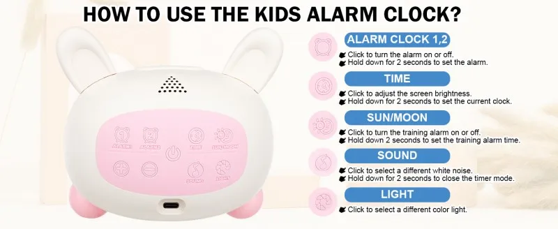 Sleep Training Alarm Clock for Kids: Wake-Up Sound Machine Birthday Gift for Boys and Girls 8 kf S2361154189a24c0f95a82c62e4c4bd9dM