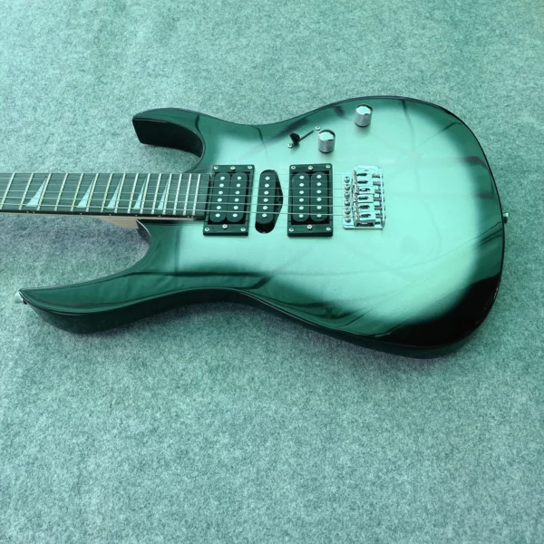 kf-S2611fc8984f843ffb5202f311033fa28S Classic Style 170 Electric Guitar with Black Circle Silver Finish for Professional Performance and Practice