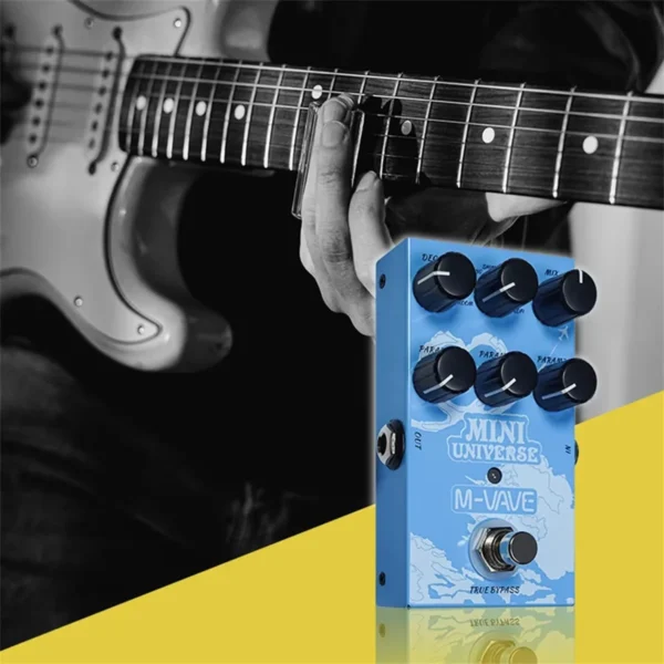 M-VAVE Mini Universe: 9 Modes & Room/Shimmer | Ultimate Live/Studio Reverb FX for Guitar/Bass