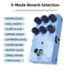 M-VAVE Mini Universe: 9 Modes & Room/Shimmer | Ultimate Live/Studio Reverb FX for Guitar/Bass