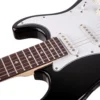 Black & White Rosewood Fingerboard Electric Guitar - Premium Tone & Style: Elevate Your Sound and Style Today!