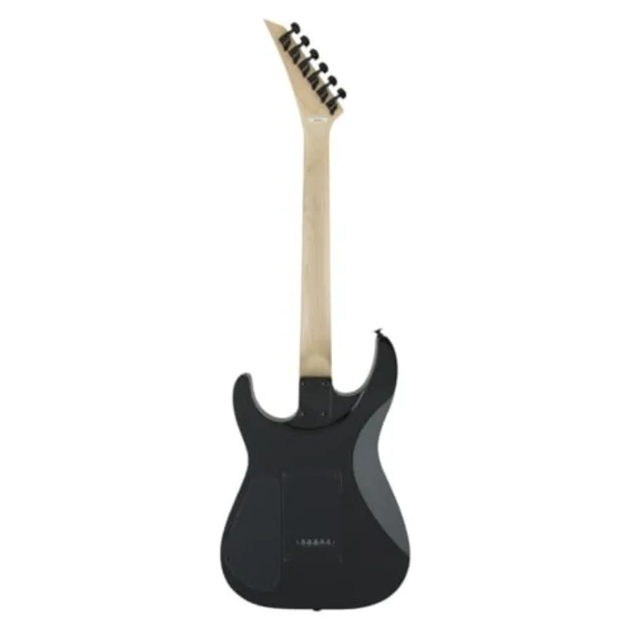 JS Series Dinky JS11 Black Electric Guitar with Amaranth Fingerboard - Durable Maple Neck, Rich Dark Finish for Rock Performers 3 description