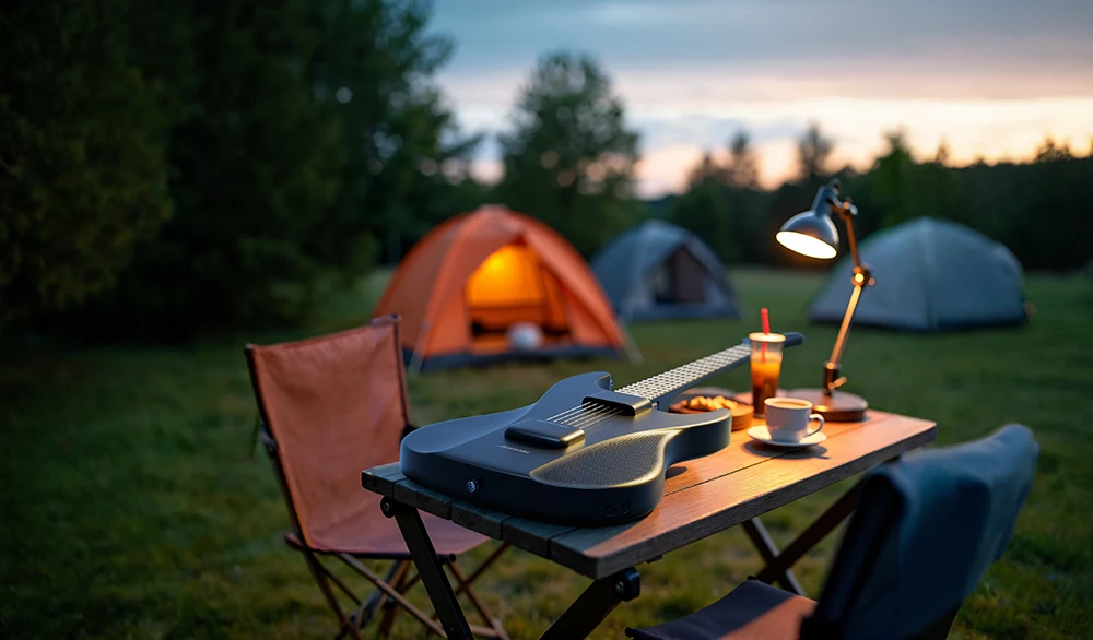 AeroBand Detachable Electric Guitar with Pain-Free Silicone Strings - 9 Sound Styles, Acoustic Bass Mic Port Included 27 kf S447e8027babb432bb247d4bb19341a66c