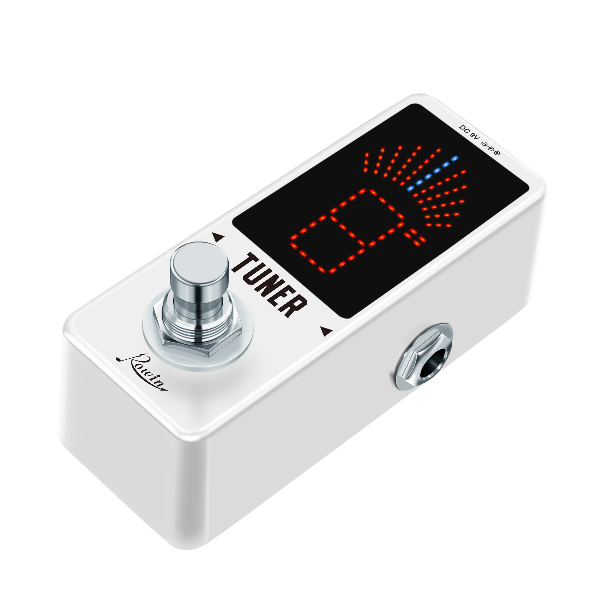 Rowin LT-910 Mini Chromatic Guitar Tuner with LED Display and True Bypass Pedal - Perfect Accessories for Electric Guitar and Bass 3 kf S4a565a916a024b998354d33628d01546K