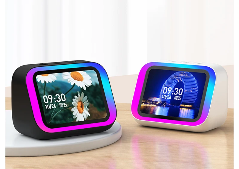 Smart Bluetooth Alarm Clock with Weather Display, Night Light, Music, Stories, and Photo Frame - Perfect Gift with Bluetooth APP 9 kf S4e86404cbc4d44e0b490d65011294231T