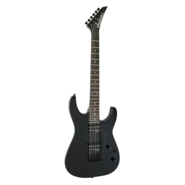 JS Series Dinky JS11 Black Electric Guitar with Amaranth Fingerboard - Durable Maple Neck, Rich Dark Finish for Rock Performers