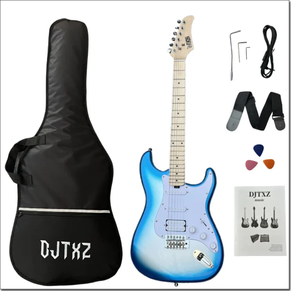 kf-S62f554bd527248f38623eb728602278dW New 7 Colors Single & Dual Pickup Electric Guitar for Downregulation Practice and Performance Beginner Players